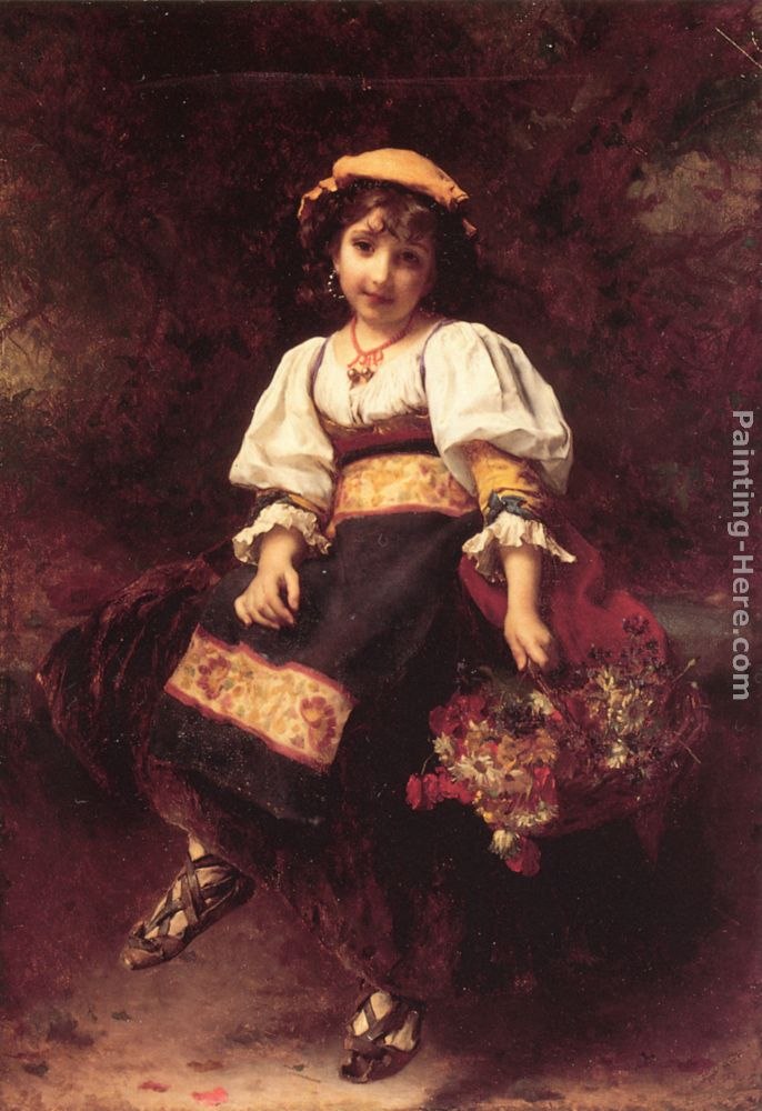 Etienne Adolphe Piot The Flower Seller